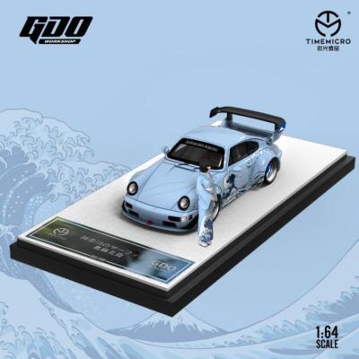 Time Micro X GDO 1:64 RWB964 The Great Wave off Kanagawa Diecast Model Car