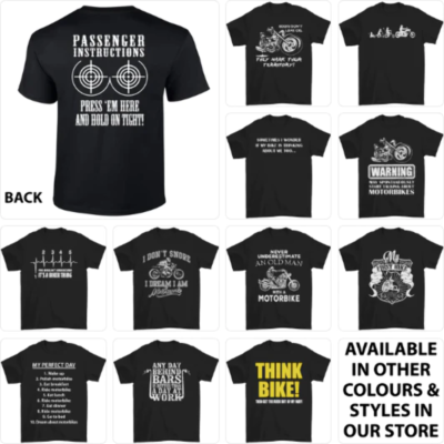 T-shirt Moto Divertente Uomo Gildan 5000 – Maglia Biker Cafe Racer Chopper