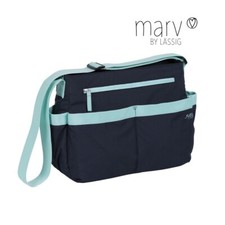 Lassig Womens Marv Shoulder Diaper Bag, Blue