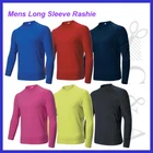 Mens Long Sleeve Rashie Perfect For Water Activities Sun Protection Spandex Mix
