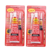 2pcs RED RTV Silicone Gasket Maker High Temp Sealant Water Oil Resist for AUTO