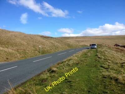 Foto 6x4 Pendleton Moor, Clitheroe Road Pendleton \/SD7539 The road across c2015