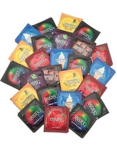 Trustex Flavors Colors Lubricated Latex Bulk Condoms Silver Pocket Case