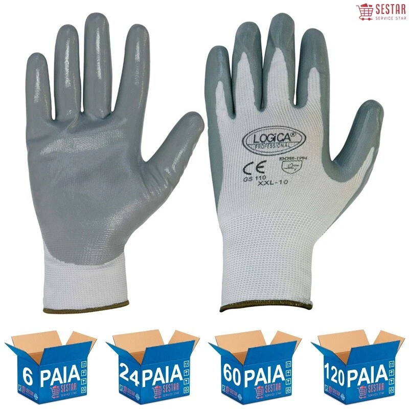 Guanti da lavoro nitrile INTERFACE PLUS taglia M-7
