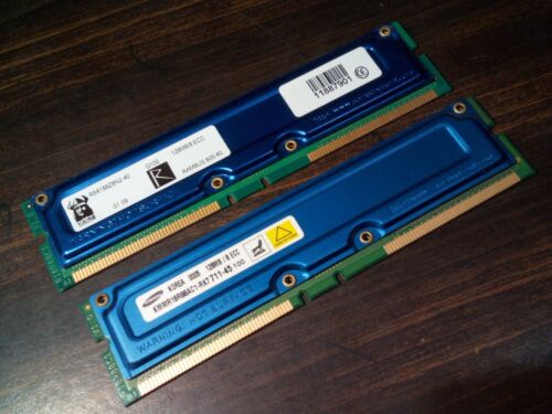 Lot of 2 - Samsung 128MB/8ECC RAM Memory Untested Good Condition  - Picture 1 of 5