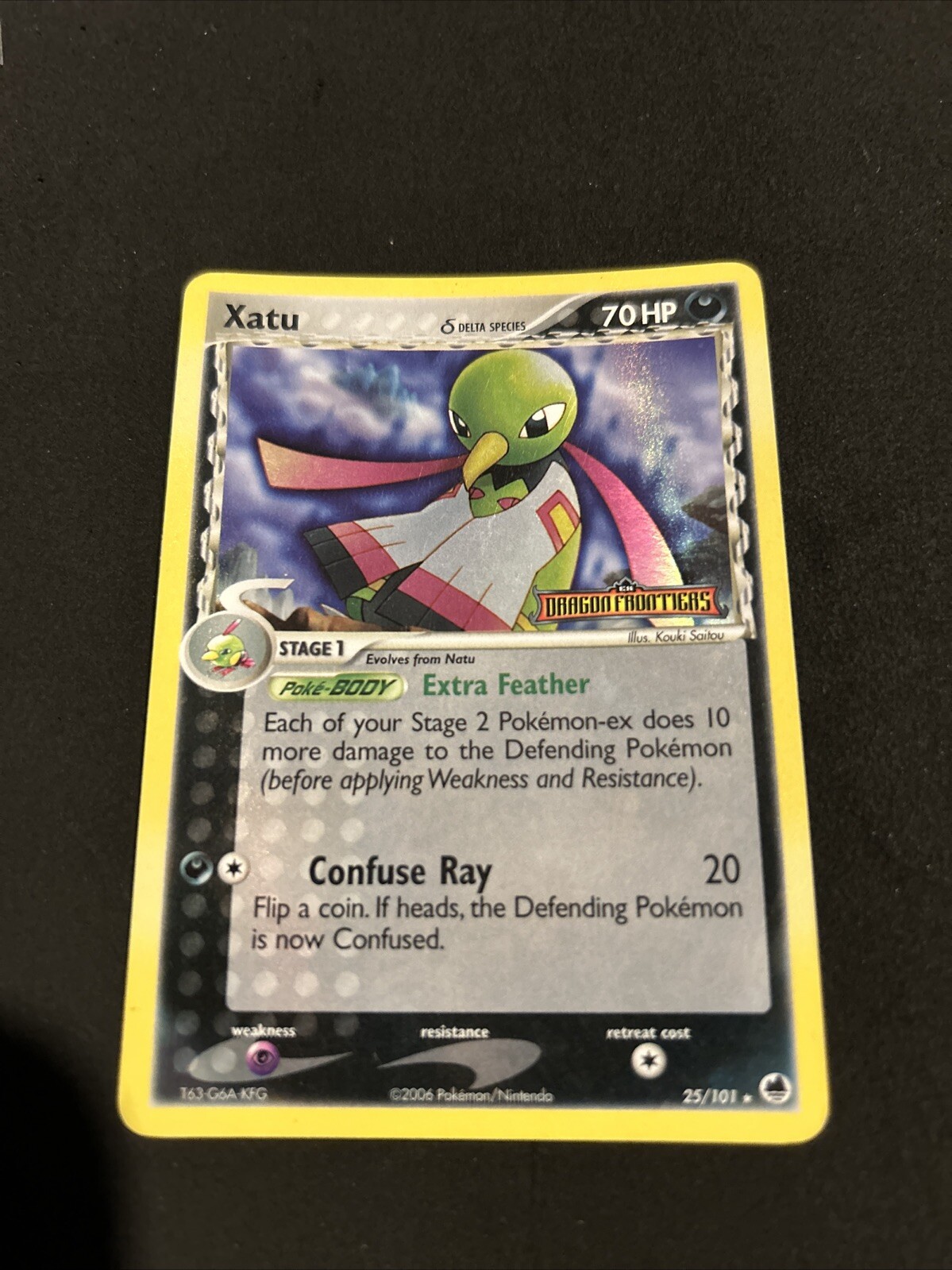 Pokemon TCG: Xatu 25/101 Stamped Reverse Holo EX Dragon Frontiers MINT
