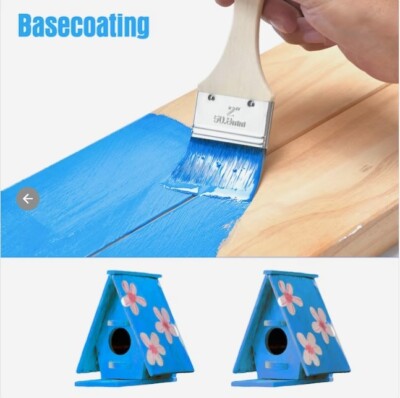 Project Source 3-Pack Multiple Sizes Reusable Polyester Flat Paint Brush