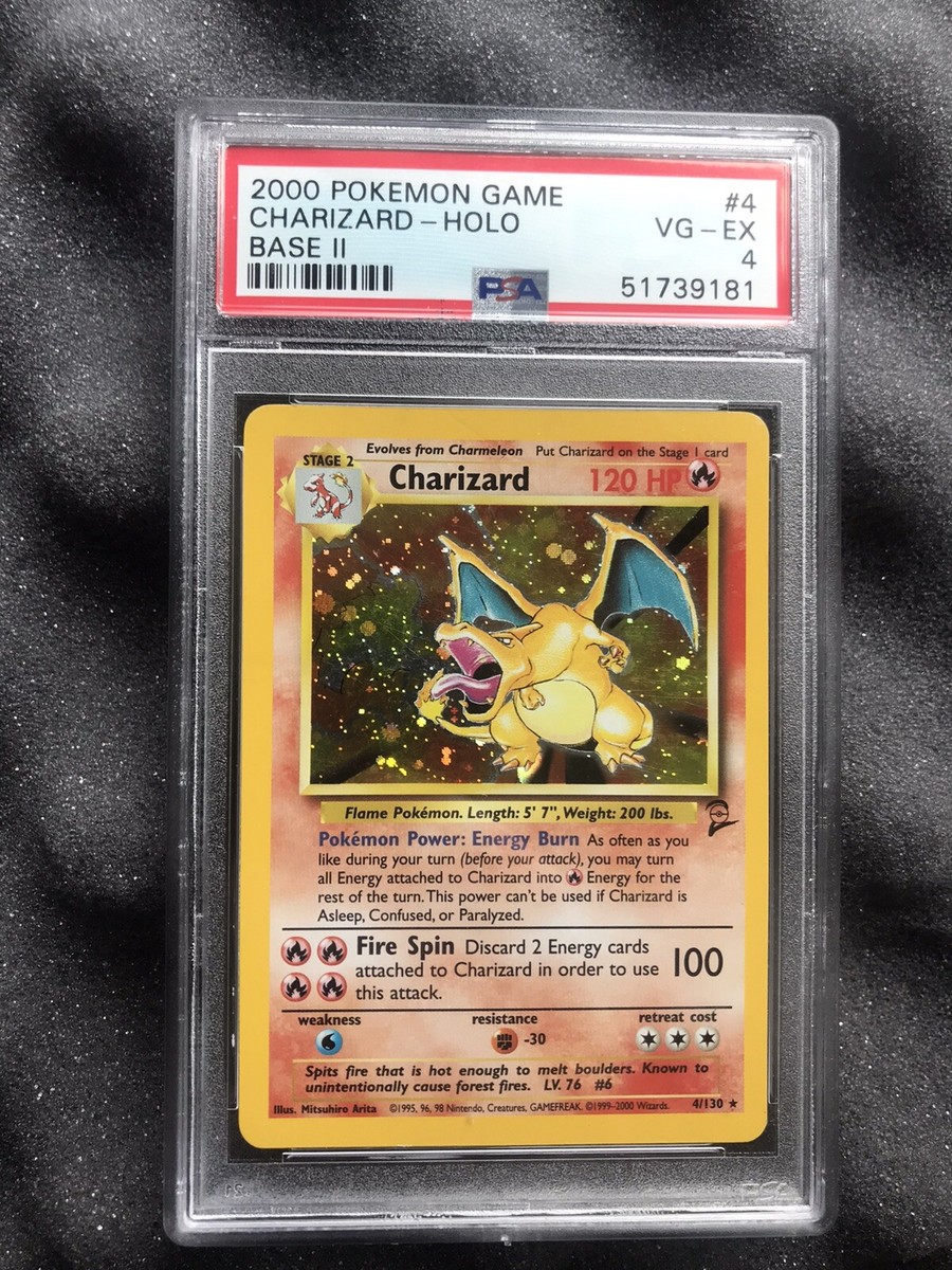 2000 Pokemon Game Charizard Holo Base Set 2 PSA 4 #4 4/130 Mint | eBay