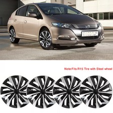 For Honda Insight 2000-2014 15" Set of 4 Wheel Cover Hub Caps Fits R15 Steel Rim