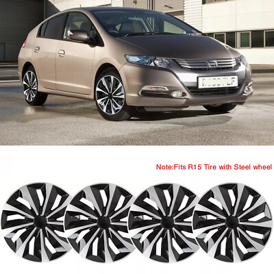 For Honda Insight 2000-2014 15'' Set of 4 Wheel Cover Hub Caps Fits R15 Steel Rim