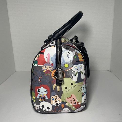 Disney Loungefly - Nightmare Before Christmas Chibi Characters - Purse 9 X 8 X 5 - Picture 4 of 9