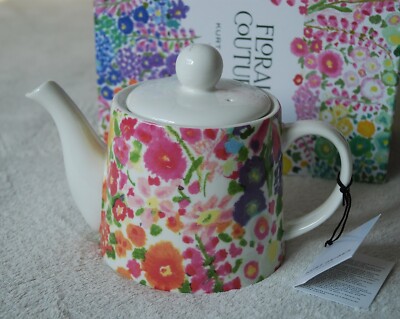 KURT GEIGER Limited Edition Floral Couture Porzellan Teekanne Präsentationsbox
