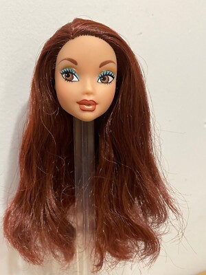 Barbie My Scene Chelsea Doll's Head Auburn Red Hair