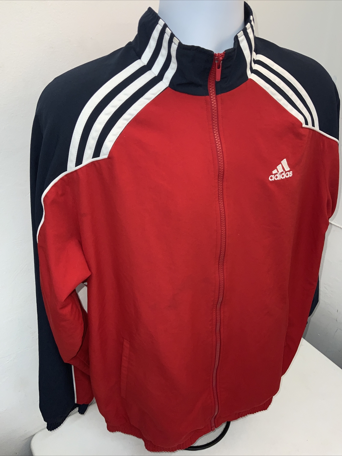 Adidas Men’s Vintage Tracksuit Top Jacket Size 42/44 … Gem