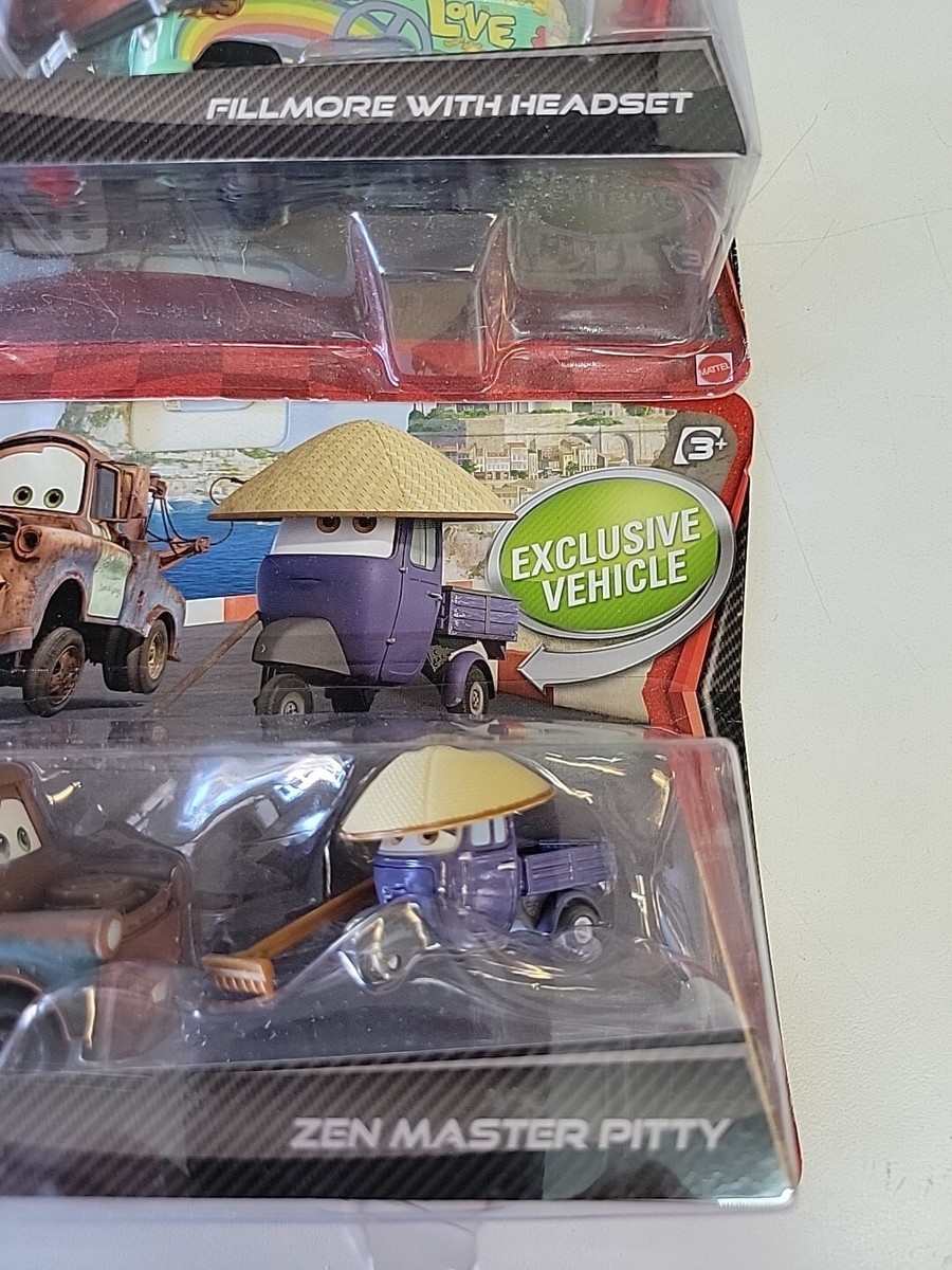 Lot of 4 Disney PIXAR CARS Lightning McQueen, Fillmore, Mater, Zen