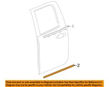 GM OEM 14-19 Sierra 1500 Rear Door Exterior Trim-Body Side Mldg 22775453