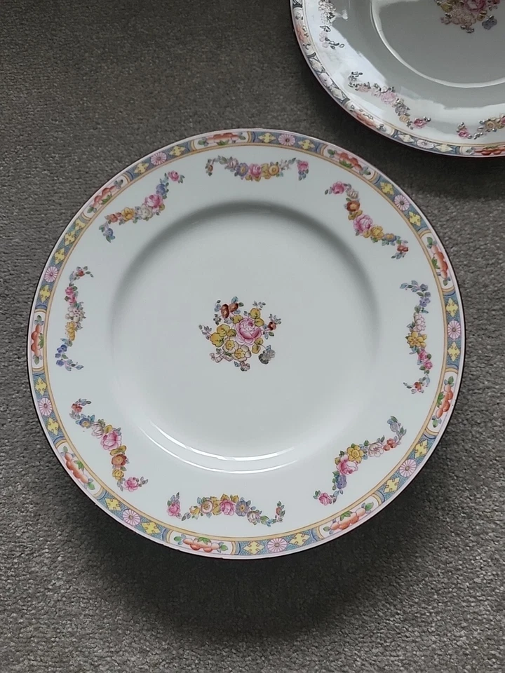 Minton Rose PLATES ONLY x 20 Floral Garland Swag pattern 1912-1950 Various sizes - Image 4 of 4
