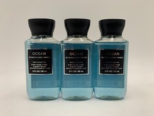 Bath  Body Works Mens Ocean Body Wash S/3 Gift Set Mini Travel 4133