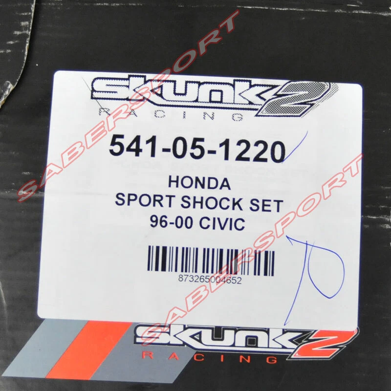 Juego de amortiguadores deportivos delanteros y traseros Skunk2 Performance para Honda Civic 1996-2000 Foto 2 de 4
