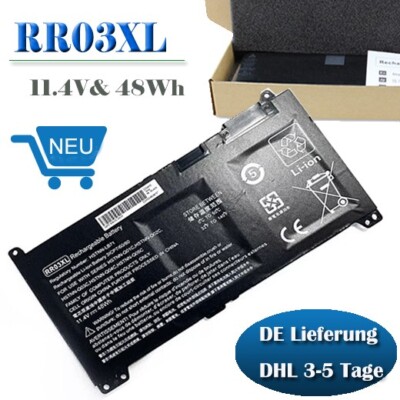 AKKU für HP ProBook 430 440 450 455 470 G4 851477-421 851477-541 RR03XL  Battery