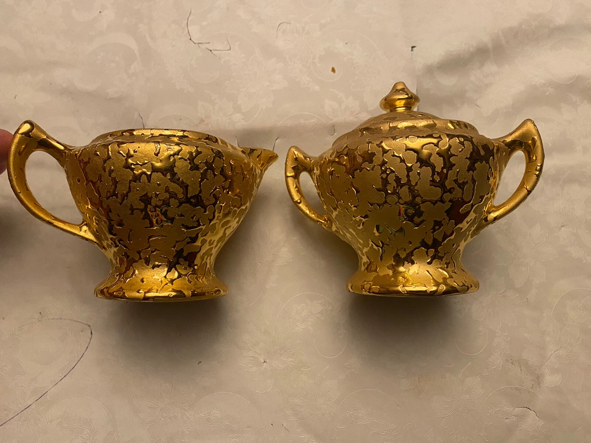 Antique sugar bowl and creamer set sale