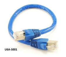 1ft Shielded CAT6A Network STP 500MHz Bare Co...