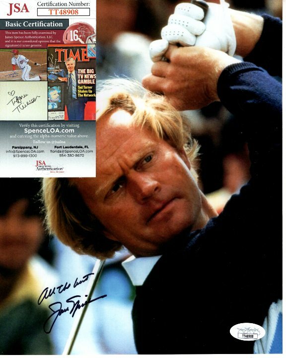 Jack Nicklaus Autographed Signed PGA 8x10 GOLF photo JSA 