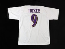 Justin Tucker Signed Baltimore Ravens Jersey (JSA COA) 3xPro Bowl Place Kicker