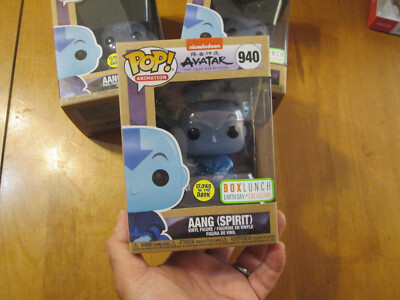 FUNKO POP AVATAR THE LAST AIRBENDER AANG ( SPIRIT ) 940 GITD BOX LUNCH EARTH DAY