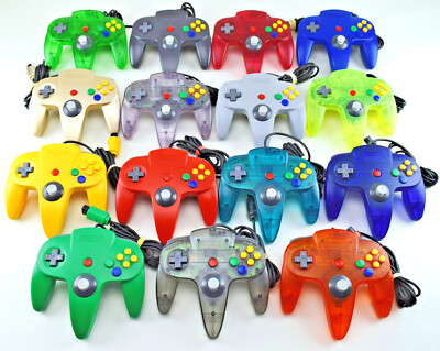 AUTHENTIC Nintendo 64 N64 OEM Controllers Clean - Brand New Joysticks Installed!