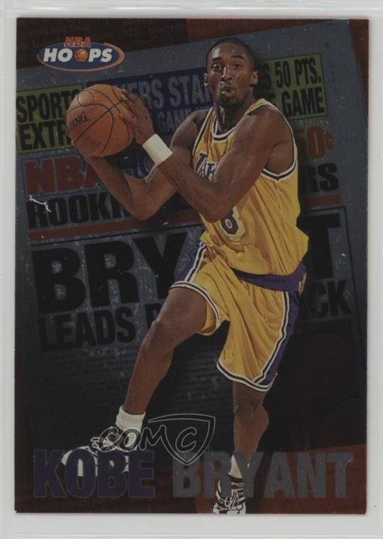 1997-98 NBA Hoops Rookie Headliner Kobe Bryant #3 HOF 8y1