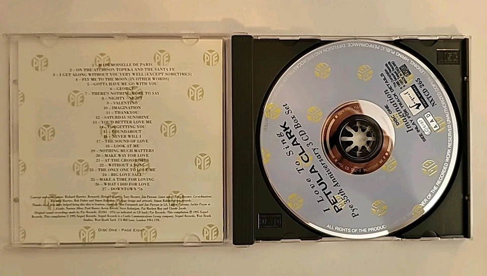 PETULA CLARK : I LOVE TO SING - PYE 35TH ANNIVERSARY 3CD BOX SET, AS NEW, 78 TRX - Image 4 of 4