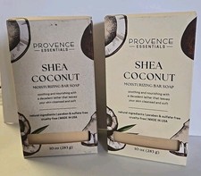 Provence Essentials Shea Coconut Moisturizing 2 Bar Soap Set 10oz Each