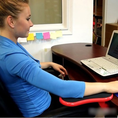 Aufsteckbare ergonomische Handballenauflage Computer Schreibtisch Verlängerung verstellbare Armstütze