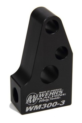 WEHRS MACHINE WM300-3 Shock Mount for Swivel, Bolt-On Aluminum Black