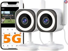 5G Outdoor/Indoor Security Camera,1080P Baby Monitor Cameras for