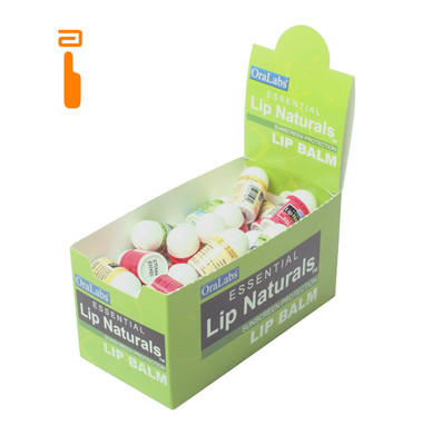 Lip Naturals  Mini Balms: 3 Flavors, SPF-15, 50 Count (Pack of 1), Assorted
