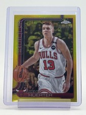 KEVIN HUERTER 2025-26 TOPPS CHROME YELLOW REFRACTOR /275 #43 BULLS Q6383