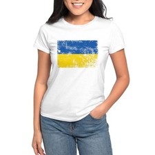 CafePress Stand With Ukraine T Shirt Women's T-Shirt 906157231