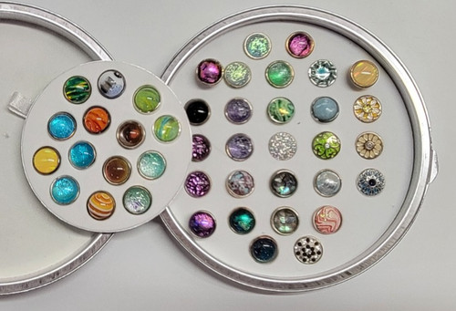 Choice Kameleon Jewelpop Sterling 925 Dichroic Murano Swarovski Enamel Glimmer
