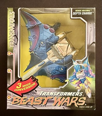 TRANSFORMERS Beast Wars Transmetals DEPTH CHARGE 1998 UNOPENED