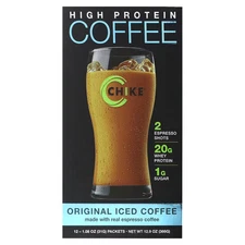 2 X Chike Nutrition, High Protein Iced Coffee, Original, 12 Packets, 1.08 oz (31