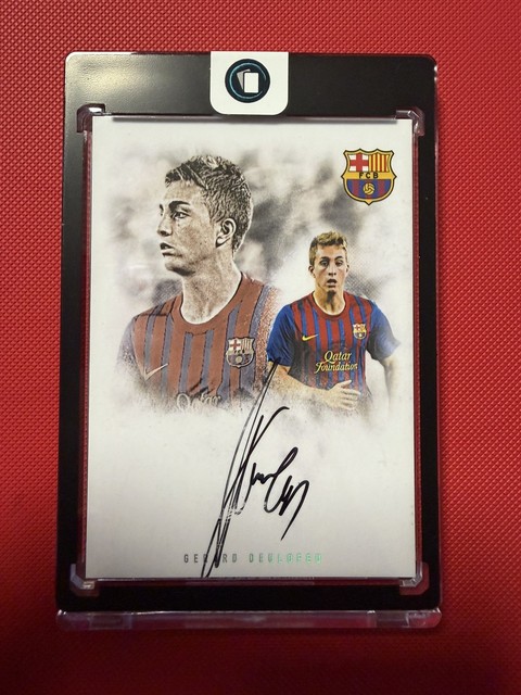 Futera Platinum Barcelona Gerard Deulofeu 01/01 On Card Autogramm One of One