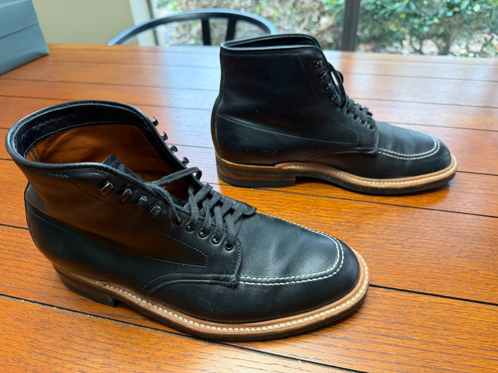 Alden 401 Black Workboot Calf Indy Boot