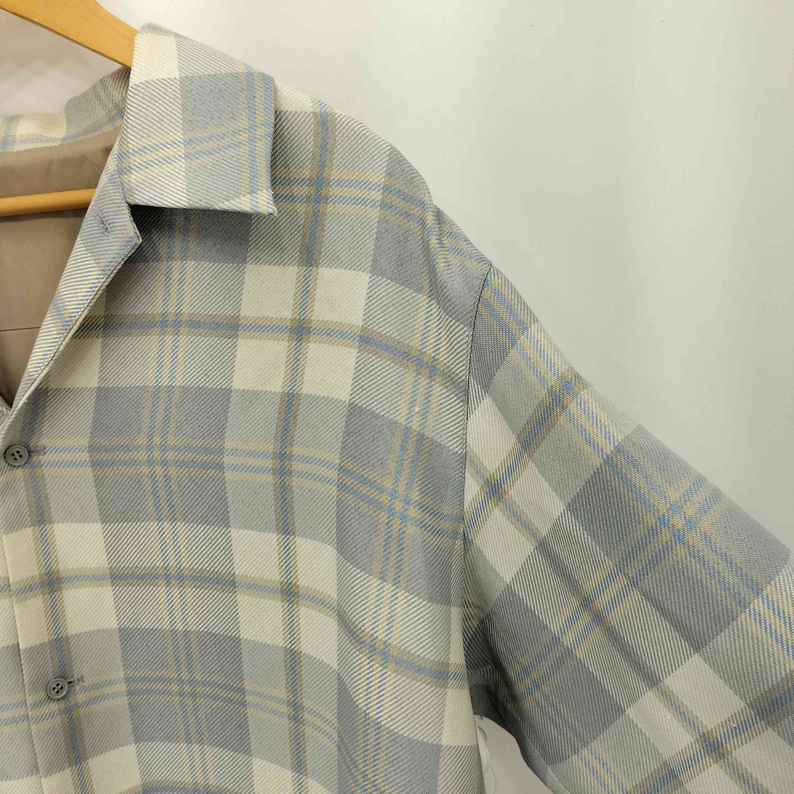 Used AMERI CHECK SHIRT Madras Check Single Breast… - image 4