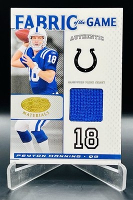 2007 Donruss Playoff Peyton Manning Fabric of the Game Patch #19/25 FOG-73 Colts