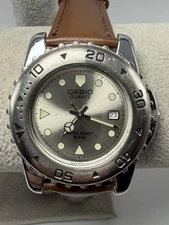 Casio MTP-3004 New Battery Mens Watch 39MM 7.75" Leather Band Mod 1342