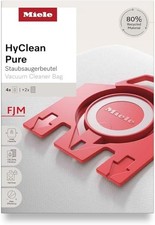 Image of Genuine Miele FJM HyClean Vacuum Hoover Bags 4 Pack + 2 Filters Compact C1 C2 S6