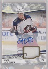 2017 Ultimate Collection 2018-19 Upper Deck Update Jerseys Cam Atkinson Auto 3x1