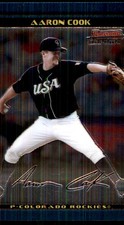 Aaron Cook 2002 Bowman Draft Picks & Prospects #BDP122 Rockies MLB READ